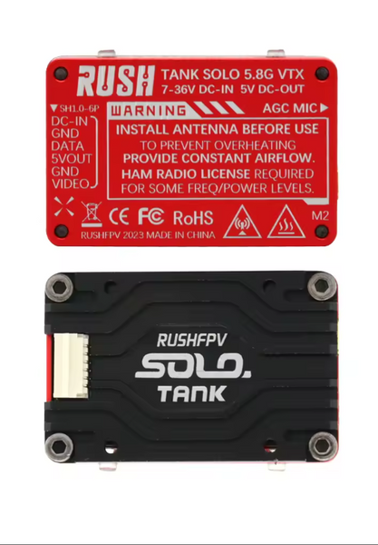 RUSH Tank Solo 5.8G VTX 25/400/800/1600mW відеопередавач  5825 фото