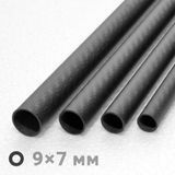 Труба карбонова 3K Twill 9х7х1000 мм vub09 фото