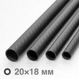 Труба карбонова 3K Twill 20х18х1000 мм vub20 фото