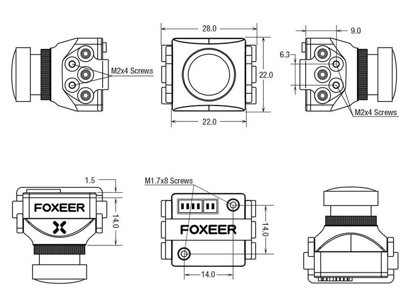 Камера Foxeer Predator 5 Mini FPV 1000TVL 1.8мм 5118 фото