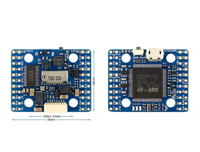 Matek H743-MINI V3 для крил, 20x20mm полетный контроллер 7433 фото